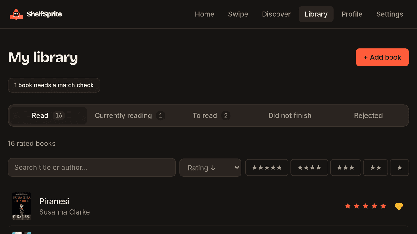 ShelfSprite - Library